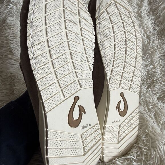 Size 9.5 - Mens OluKai Cooler Gray Ka\'a Slip-On Suede Loafers - 10535-1G1G main image 4